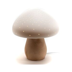 AMADEUS Lampe champignon - Blanc Rond Porcelaine Amadeus 20x20 cm