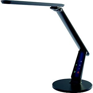 Aluminor Lampe de bureau Zig - Led intégrée - 10W - Bras et tête articulés - Ecran digital - Noir - Publicité