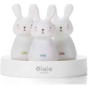 Olala Boutique Lot de 3 veilleuses nomades lapin Léo, Léni & Lila - Publicité