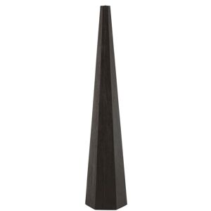 Non communiqué Pied de lampe octogonale en de bois noir Jaya H 141 cm Couleur Unique - Publicité