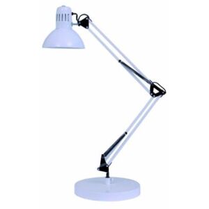 alba archi bc lampe architecte fluorescente avec pince et socle blanc Incolore - Publicité