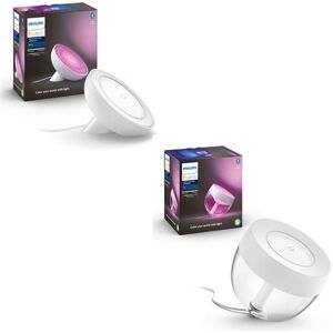 Lampe connectée Philips Hue Bloom Blanc + Lampe connectée Philips Hue Iris Blanc Blanc - Publicité