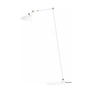 Lampadaire en aluminium blanc avec bras 120/30cm Modular TYP 556 - Midgard - Publicité