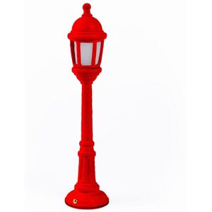 Lampe sans fil lampadaire en résine rouge 10 x 42 cm Street Lamp - Seletti