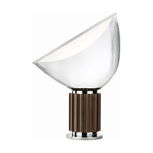 Lampe de table design en métal bronze Taccia - Flos - Publicité
