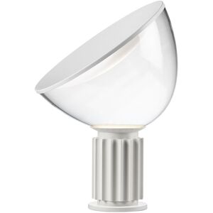 Petite lampe de table design en aluminium blanc Taccia - Flos - Publicité