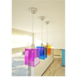 Petrozzi Quadro Lustre en plexiglas au choix en 16 coloris H. 25CM - Trasparente