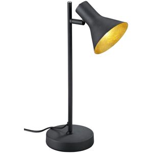 TRIO Lampe a poser Nina noir mat interieur or Noir