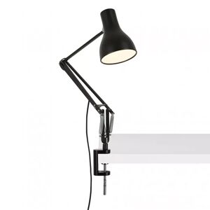 Anglepoise Lampe de bureau Type 75, Versions Fixation avec patte de serrage, Couleur Jet Black