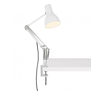 Anglepoise Lampe de bureau Type 75, Versions Fixation avec patte de serrage, Couleur Alpine White