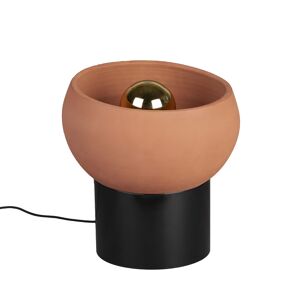 Dutchbone Zahra - Lampe à poser ronde en terre cuite ø29cm - Couleur - Terracotta