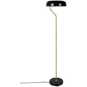 Dutchbone Eclipse - Lampadaire design métal finitions dorées - Couleur - Noir