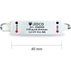 Ledco Contrôleur Mini Gradateur à pousser Ledco pour le contrôle de la bande de lumière led DM550