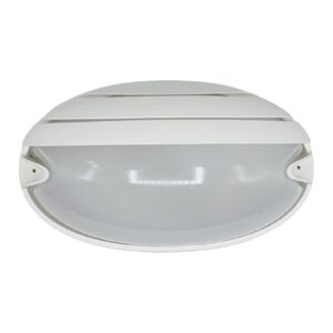 Performance in Lighting Lampe plafonnier Prisma CHIP ovale avec culot E27 Blanc IP55 005706