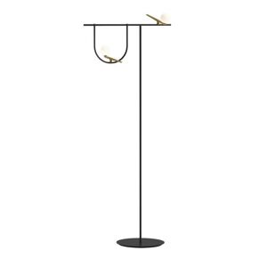 Lampadaire Artemide YANZI-Lampadaire LED 2 Lumières Verre/Métal H178cm Laiton - Publicité