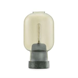 Lampe a poser Normann Copenhagen AMP-Lampe de table Verre/Marbre H26,5cm Noir