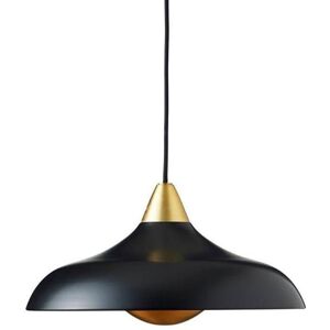 Suspension Super Living URBAN WIDE PENDANT-Suspension Metal & Laiton Ø36cm Noir