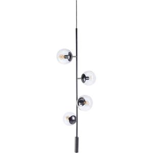 Suspension Bolia ORB Suspension 4 Lumieres MetalVerre H1166cm Noir