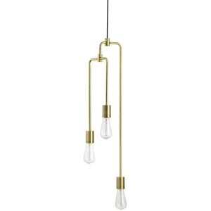 Suspension Bolia PIPER-Suspension 3 Lumières Métal H79cm Laiton - Publicité