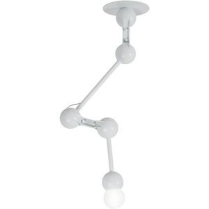 Plafonnier Forestier BRAS-Plafonnier Articule Metal H135cm Blanc