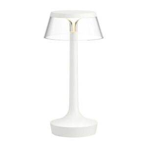 Lampe à poser Flos BON JOUR UNPLUGGED-Lampe à poser LED rechargeable H27cm Blanc - Publicité