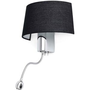 Faro Applique murale Faro HOTEL-Applique murale avec liseuse LED H50cm Noir