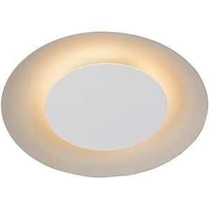 Plafonnier Lucide FOSKAL-Plafonnier LED rond en metal Ø21.5cm Blanc