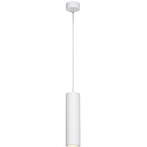 Lucide Suspension Lucide GIPSY-Suspension en plâtre cylindrique H25cm Blanc