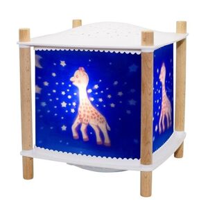 Veilleuse lumineuse Trousselier LANTERNE 2.0 SOPHIE LA GIRAFE-Veilleuse Lanterne LED Connectee avec projection d'etoiles H18.5cm Bleu