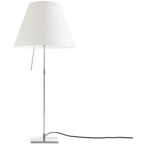 Lampe a poser Luceplan COSTANZA-Lampe a poser avec variateur tactile Aluminium/Polycarbonate H76/110cm Blanc