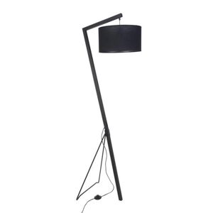 Lampadaire Corep BOGART-Lampadaire Bois/Coton H160cm Noir