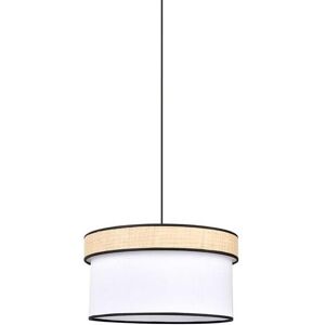 Corep Suspension Corep AMMAN-Suspension cylindrique Coton/Raphia Ø38cm Blanc