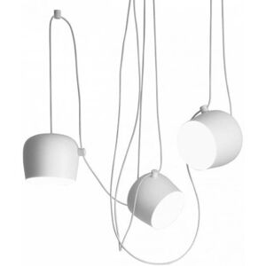 Suspension Flos AIM MINI-Suspension 3 Lumières LED avec variateur Aluminium Ø17cm Blanc - Publicité