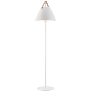 Lampadaire Design For The People STRAP-Lampadaire Metal/Cuir H153cm Blanc