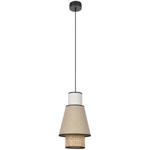 Suspension Market Set SINGAPOUR Xs-Suspension Cannage & Lin naturel Ø22cm Beige