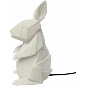 Veilleuse lumineuse House Of Disaster RABBIT-Lampe à poser LED lapin Résine H25cm Blanc - Publicité