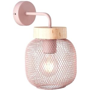 Applique murale Brilliant GIADA-Applique orientable Métal/Bois H26,5cm Rose - Publicité