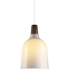 Nordlux Suspension Nordlux KARMA-Suspension Verre et Noyer Ø20cm Blanc