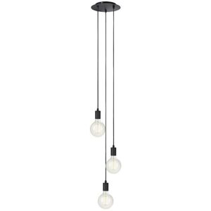 Markslöjd Suspension Markslöjd SKY-Suspension 3 lumières grappe Métal Ø25cm Noir