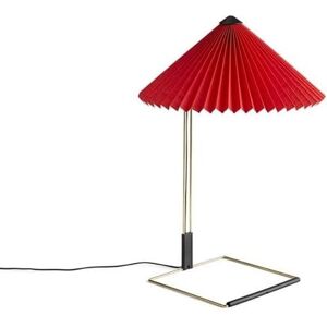 Lampe a poser Hay MATIN SMALL-Lampe a poser LED Coton/Metal H38cm Rouge