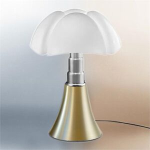 Lampe à poser Martinelli Luce PIPISTRELLO 4.0-Lampe LED bluetooth pied télescopique H66-86cm Laiton - Publicité