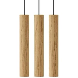 Umage Suspension Umage CHIMES 3-Suspension LED 3 lumières Chêne H22cm Beige