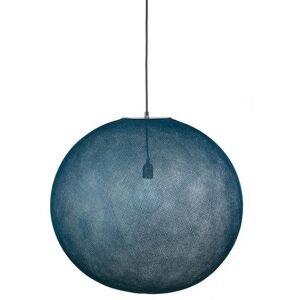 Suspension La Case de Cousin Paul GLOBE LIGHT-Suspension Globe fil tisse Ø67cm Bleu