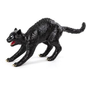 Lampe a poser Seletti CUJO THE CAT-Lampe a poser LED sans fl & Tactile Chat Resine L70cm Noir