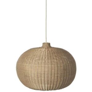 Ferm Living Suspension Ferm Living BRAIDED-Suspension Rotin Ø54.5cm Beige