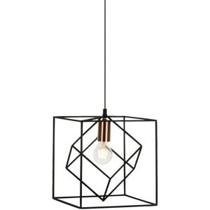 Brilliant Suspension Brilliant TYCHO-Suspension Métal Cubique 25cm Noir