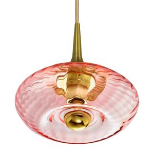 Suspension Elements Lighting GRACE-Suspension Verre Ø20cm Rose