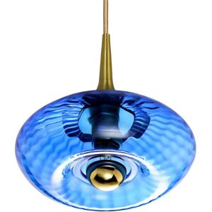 Suspension Elements Lighting GRACE-Suspension Verre Ø20cm Bleu