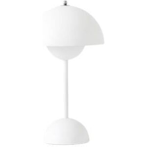 Lampe a poser & Tradition FLOWERPOT VP9-Lampe a poser sans fil avec variateur tactile H29.5cm Blanc