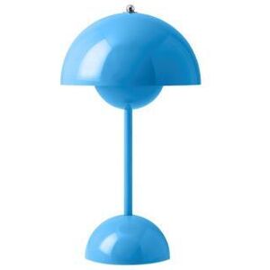 Lampe a poser & Tradition FLOWERPOT VP9-Lampe a poser sans fil avec variateur tactile H29.5cm Bleu